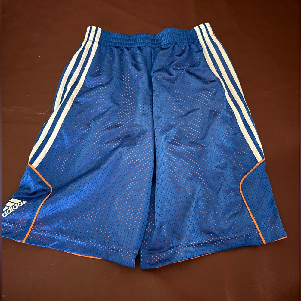 Adidas Boys Orange/Royal Short size L 14/16